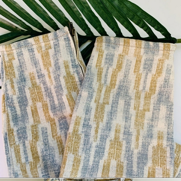 NWOT Free People Ankle Zip Chevron Jean Pants - Picture 4 of 5
